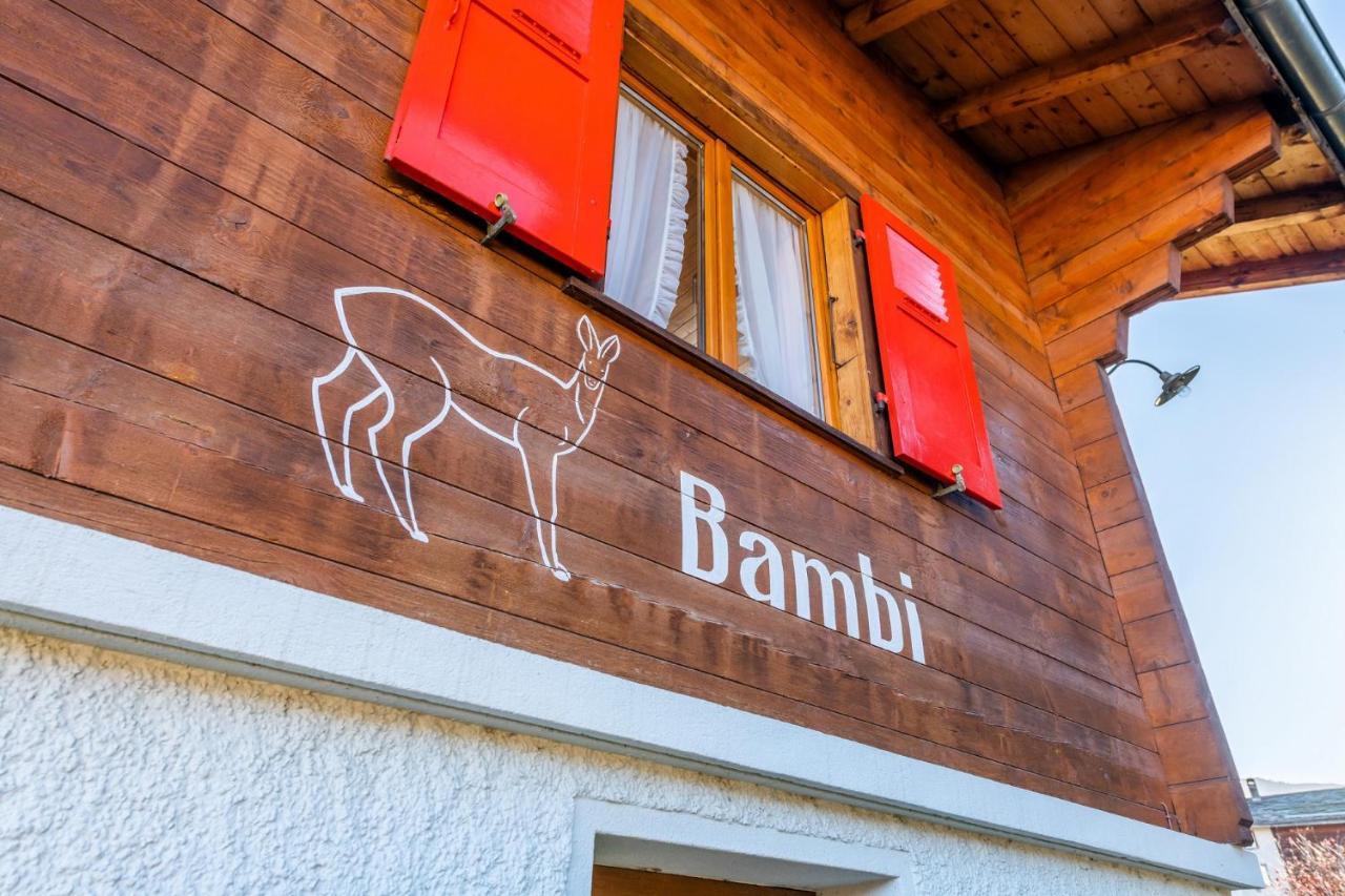 Chalet Bambi "Marchenhaft" Leilighet Grächen Eksteriør bilde